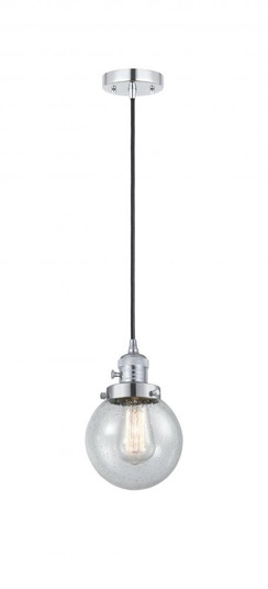 Beacon - 1 Light - 6 inch - Polished Chrome - Cord hung - Mini Pendant (3442|201CSW-PC-G204-6)