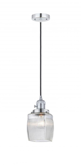 Colton - 1 Light - 6 inch - Polished Chrome - Cord hung - Mini Pendant (3442|201CSW-PC-G302)