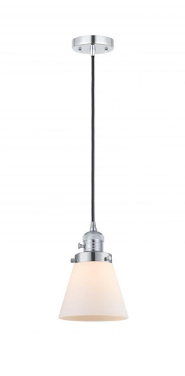 Cone - 1 Light - 6 inch - Polished Chrome - Cord hung - Mini Pendant (3442|201CSW-PC-G61)