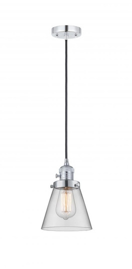 Cone - 1 Light - 6 inch - Polished Chrome - Cord hung - Mini Pendant (3442|201CSW-PC-G62-LED)