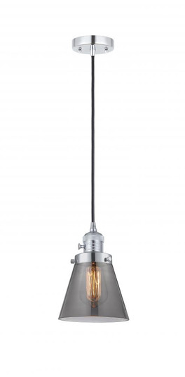 Cone - 1 Light - 6 inch - Polished Chrome - Cord hung - Mini Pendant (3442|201CSW-PC-G63)