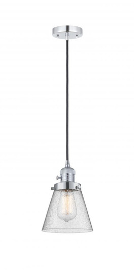 Cone - 1 Light - 6 inch - Polished Chrome - Cord hung - Mini Pendant (3442|201CSW-PC-G64)