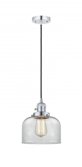 Bell - 1 Light - 8 inch - Polished Chrome - Cord hung - Mini Pendant (3442|201CSW-PC-G72-LED)