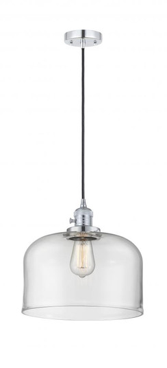 Bell - 1 Light - 12 inch - Polished Chrome - Cord hung - Mini Pendant (3442|201CSW-PC-G72-L-LED)