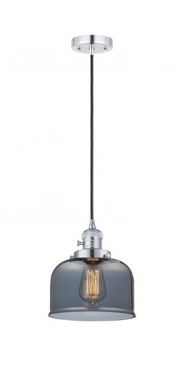 Bell - 1 Light - 8 inch - Polished Chrome - Cord hung - Mini Pendant (3442|201CSW-PC-G73)