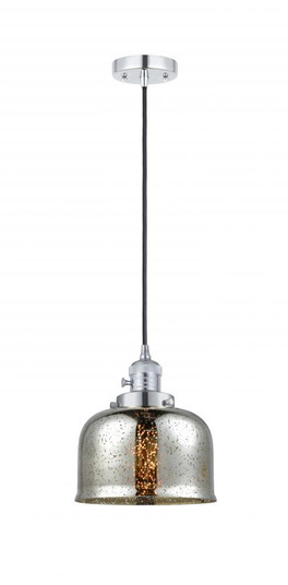 Bell - 1 Light - 8 inch - Polished Chrome - Cord hung - Mini Pendant (3442|201CSW-PC-G78)