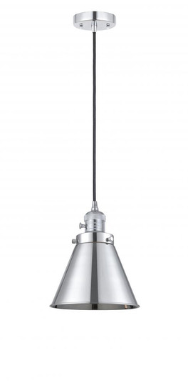 Appalachian - 1 Light - 8 inch - Polished Chrome - Cord hung - Mini Pendant (3442|201CSW-PC-M13-PC-LED)