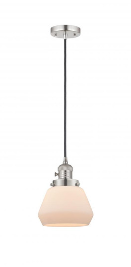 Fulton - 1 Light - 7 inch - Polished Nickel - Cord hung - Mini Pendant (3442|201CSW-PN-G171-LED)