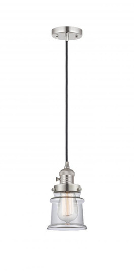 Canton - 1 Light - 5 inch - Polished Nickel - Cord hung - Mini Pendant (3442|201CSW-PN-G182S)