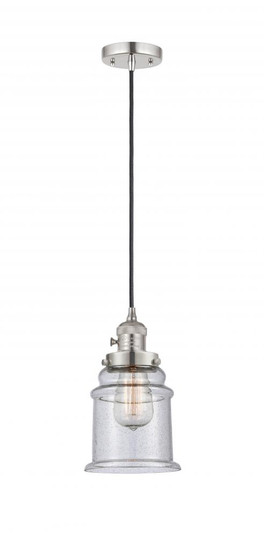 Canton - 1 Light - 6 inch - Polished Nickel - Cord hung - Mini Pendant (3442|201CSW-PN-G184-LED)