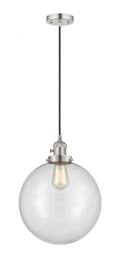 Beacon - 1 Light - 12 inch - Polished Nickel - Cord hung - Mini Pendant (3442|201CSW-PN-G202-12-LED)