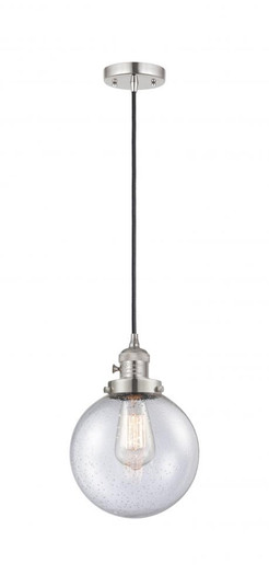 Beacon - 1 Light - 8 inch - Polished Nickel - Cord hung - Mini Pendant (3442|201CSW-PN-G204-8-LED)