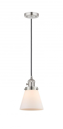 Cone - 1 Light - 6 inch - Polished Nickel - Cord hung - Mini Pendant (3442|201CSW-PN-G61-LED)