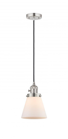 Cone - 1 Light - 6 inch - Polished Nickel - Cord hung - Mini Pendant (3442|201CSW-PN-G61)