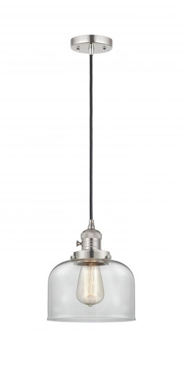 Bell - 1 Light - 8 inch - Polished Nickel - Cord hung - Mini Pendant (3442|201CSW-PN-G72)
