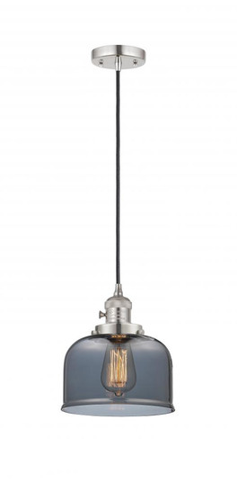 Bell - 1 Light - 8 inch - Polished Nickel - Cord hung - Mini Pendant (3442|201CSW-PN-G73-LED)
