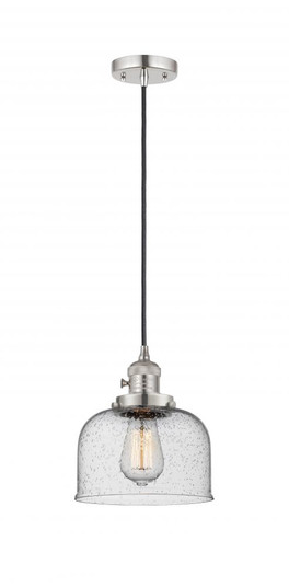 Bell - 1 Light - 8 inch - Polished Nickel - Cord hung - Mini Pendant (3442|201CSW-PN-G74-LED)