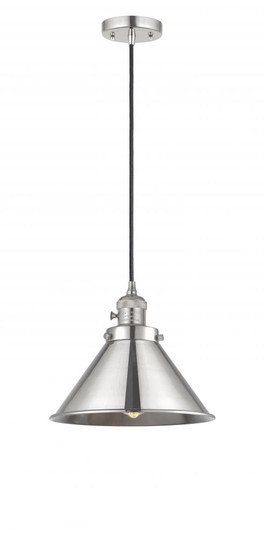 Briarcliff - 1 Light - 10 inch - Polished Nickel - Cord hung - Mini Pendant (3442|201CSW-PN-M10-PN)