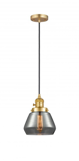 Fulton - 1 Light - 7 inch - Satin Gold - Cord hung - Mini Pendant (3442|201CSW-SG-G173-LED)