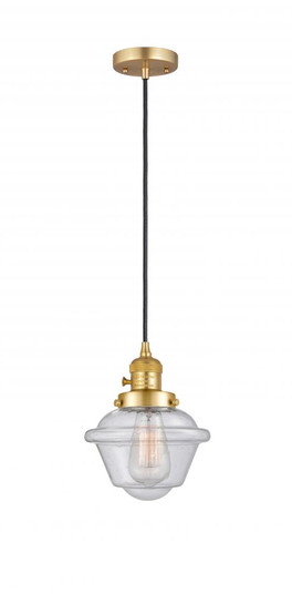 Oxford - 1 Light - 7 inch - Satin Gold - Cord hung - Mini Pendant (3442|201CSW-SG-G534-LED)