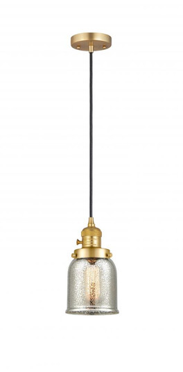 Bell - 1 Light - 5 inch - Satin Gold - Cord hung - Mini Pendant (3442|201CSW-SG-G58-LED)