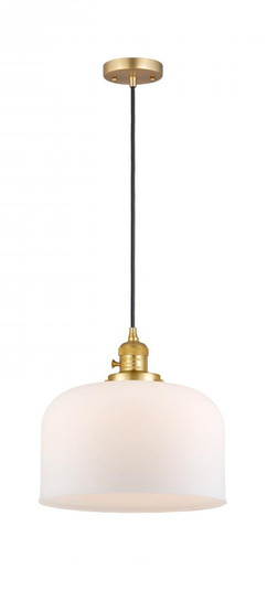 Bell - 1 Light - 12 inch - Satin Gold - Cord hung - Mini Pendant (3442|201CSW-SG-G71-L)