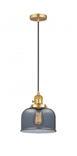 Bell - 1 Light - 8 inch - Satin Gold - Cord hung - Mini Pendant (3442|201CSW-SG-G73-LED)