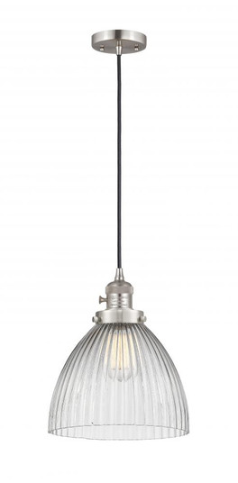Seneca Falls - 1 Light - 10 inch - Brushed Satin Nickel - Cord hung - Mini Pendant (3442|201CSW-SN-G222-LED)