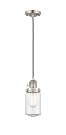 Dover - 1 Light - 5 inch - Brushed Satin Nickel - Cord hung - Mini Pendant (3442|201CSW-SN-G314)