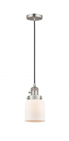 Bell - 1 Light - 5 inch - Brushed Satin Nickel - Cord hung - Mini Pendant (3442|201CSW-SN-G51)