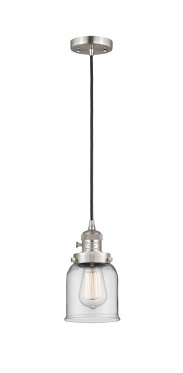 Bell - 1 Light - 5 inch - Brushed Satin Nickel - Cord hung - Mini Pendant (3442|201CSW-SN-G52)