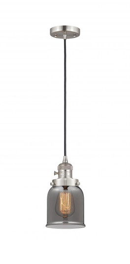 Bell - 1 Light - 5 inch - Brushed Satin Nickel - Cord hung - Mini Pendant (3442|201CSW-SN-G53)