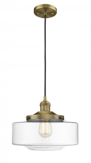 Bridgeton - 1 Light - 12 inch - Brushed Brass - Cord hung - Mini Pendant (3442|201C-BB-G692-12)