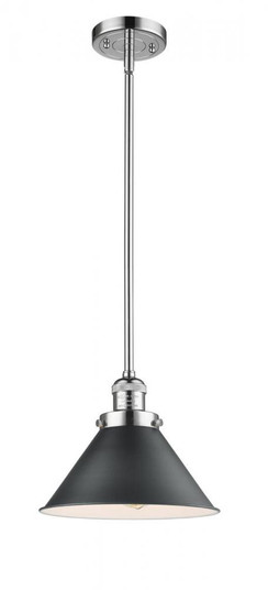 Briarcliff - 1 Light - 10 inch - Polished Chrome - Stem Hung - Mini Pendant (3442|201S-PC-M10-BK)