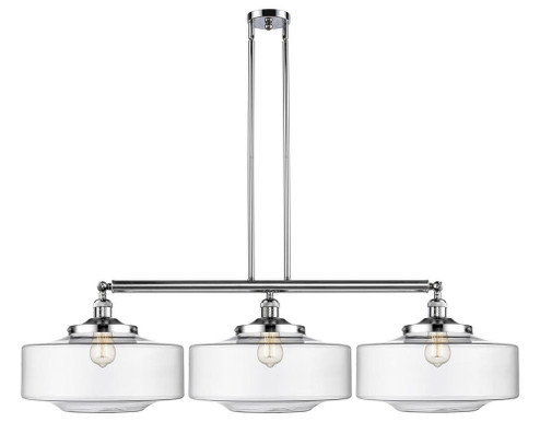 Bridgeton - 3 Light - 50 inch - Polished Chrome - Stem Hung - Adjustable Island Light (3442|213-PC-G692-16-LED)