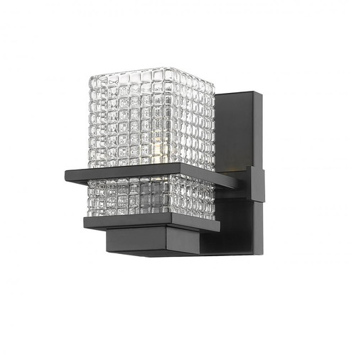Wellfleet - 1 Light - 5 inch - Black - Bath Vanity Light (3442|310-1W-BK-CL-LED)