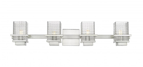 Wellfleet - 4 Light - 33 inch - Satin Nickel - Bath Vanity Light (3442|310-4W-SN-CL)