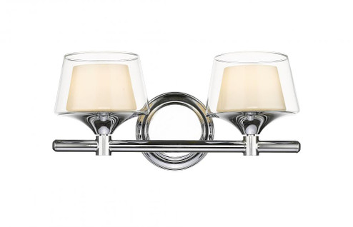 Laguna - 2 Light - 15 inch - Polished Chrome - Bath Vanity Light (3442|311-2W-PC-CLW-LED)