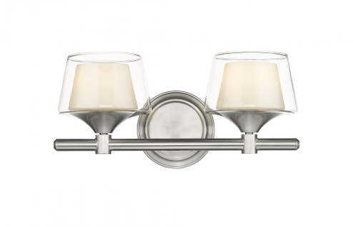 Laguna - 2 Light - 15 inch - Satin Nickel - Bath Vanity Light (3442|311-2W-SN-CLW-LED)