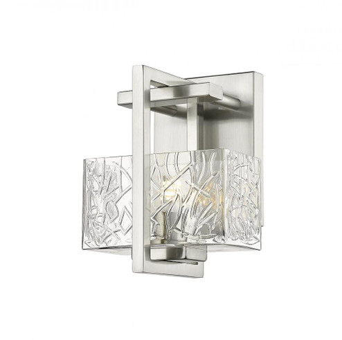 Striate - 1 Light - 5 inch - Satin Nickel - Bath Vanity Light (3442|312-1W-SN-CL-LED)