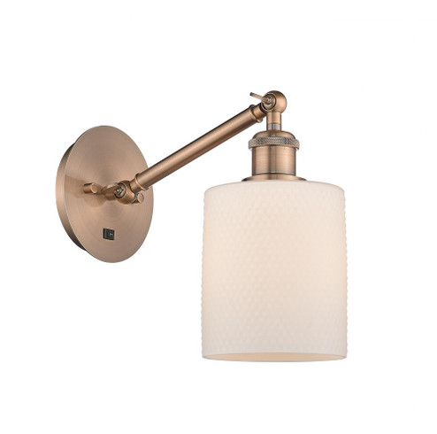 Cobbleskill - 1 Light - 5 inch - Antique Copper - Adjustable Sconce (3442|317-1W-AC-G111-LED)