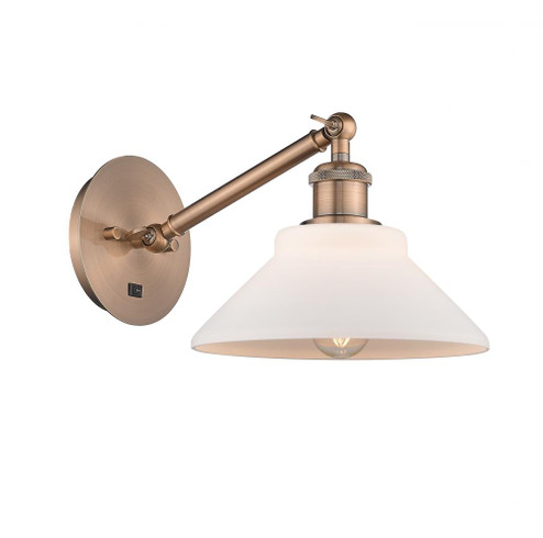 Orwell - 1 Light - 8 inch - Antique Copper - Adjustable Sconce (3442|317-1W-AC-G131-LED)