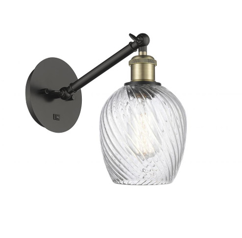 Salina - 1 Light - 6 inch - Black Antique Brass - Adjustable Sconce (3442|317-1W-BAB-G292-LED)