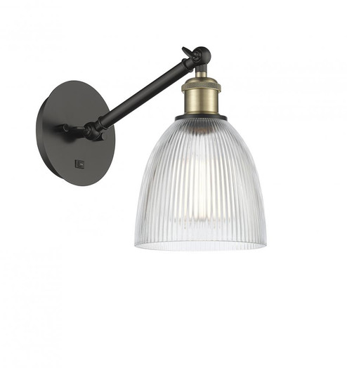 Castile - 1 Light - 6 inch - Black Antique Brass - Adjustable Sconce (3442|317-1W-BAB-G382-LED)