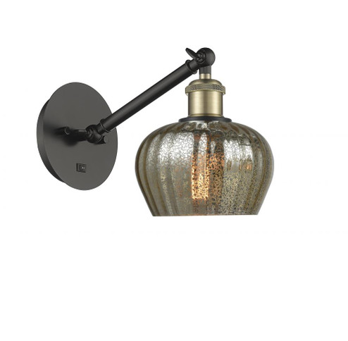 Fenton - 1 Light - 7 inch - Black Antique Brass - Adjustable Sconce (3442|317-1W-BAB-G96-LED)
