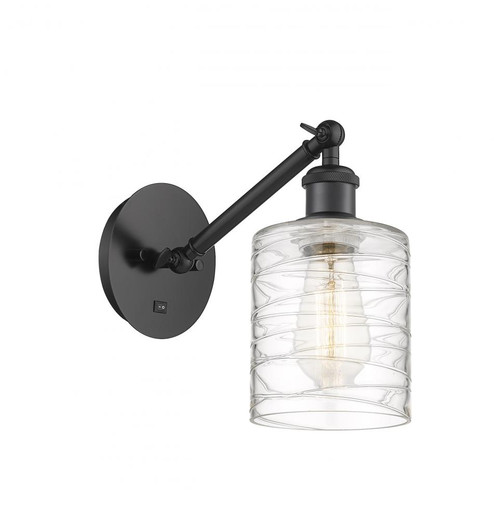 Cobbleskill - 1 Light - 5 inch - Matte Black - Adjustable Sconce (3442|317-1W-BK-G1113)