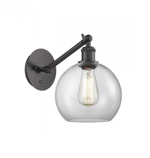 Athens - 1 Light - 8 inch - Oil Rubbed Bronze - Adjustable Sconce (3442|317-1W-OB-G122-8)