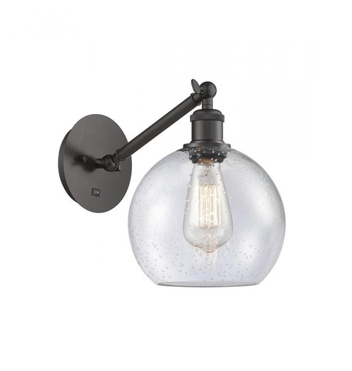 Athens - 1 Light - 8 inch - Oil Rubbed Bronze - Adjustable Sconce (3442|317-1W-OB-G124-8)