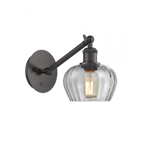 Fenton - 1 Light - 7 inch - Oil Rubbed Bronze - Adjustable Sconce (3442|317-1W-OB-G92-LED)