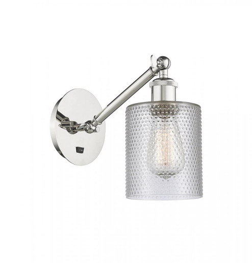 Cobbleskill - 1 Light - 5 inch - Polished Nickel - Adjustable Sconce (3442|317-1W-PN-G112)